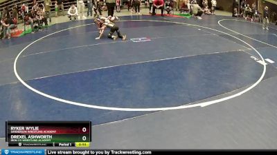 53 lbs Quarterfinal - Drexel Ashworth, Iron Co Wrestling Academy vs Ryker Wylie, Sanderson Wrestling Academy