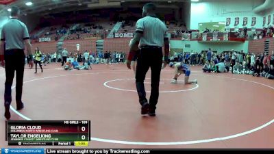 109 lbs Cons. Round 3 - Taylor Engelking, Jennings County Wrestling Club vs Gloria Cloud, Columbus North Wrestling Club