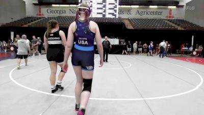 190 lbs Rr Rnd 3 - Maxine Sullens, Lumpkin County Wresting vs Kynsley Buckland, Georgia