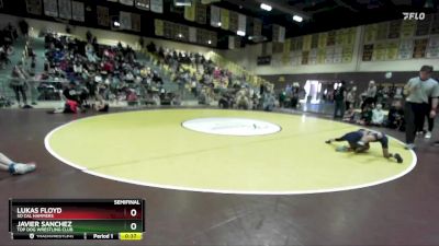 56 lbs Semifinal - Lukas Floyd, So Cal Hammers vs Javier Sanchez, Top Dog Wrestling Club