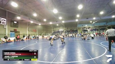 132 lbs Cons. Round 4 - David Soria, Bonneville Wrestling Club vs Axxel Landon, East Idaho Elite