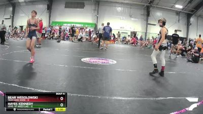 90 lbs Round 3 (4 Team) - Hayes Kennedy, Level Up Wrestling vs Bear Wesolowski, Team Hard Work