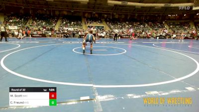 88 lbs Round Of 32 - Mason Scott, Salina Wrestling Club vs Cooper Freund, Kansas Young Guns