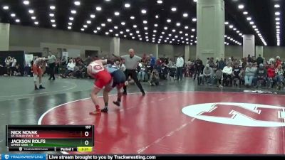 157 lbs Quarters & 1st Wb (16 Team) - Nick Novak, St. Cloud State vs Jackson Rolfs, Upper Iowa