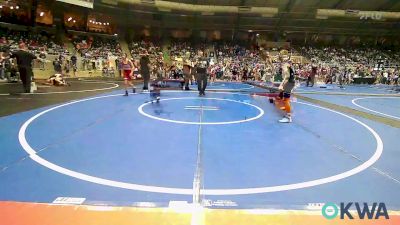 86 lbs Round Of 16 - Eli Shaffer, R.a.w. vs Deacon Britt, Pawnee Peewee Wrestling