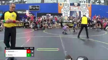 56 lbs Finals (8 Team) - Calvin Babcock, No Escape Wrestling Academy vs Cobey Stulce, Team Gotcha