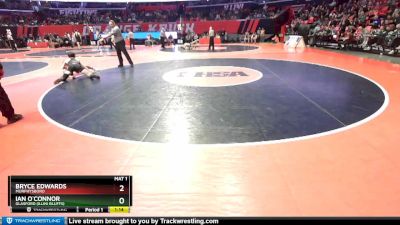 1A 132 lbs Cons. Round 2 - Bryce Edwards, Murphysboro vs Ian O`Connor, Glasford (Illini Bluffs)