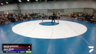 85 lbs Round 3 (8 Team) - Easton Dadiomoff, Tennessee vs Emma Grimes, Pennsylvania