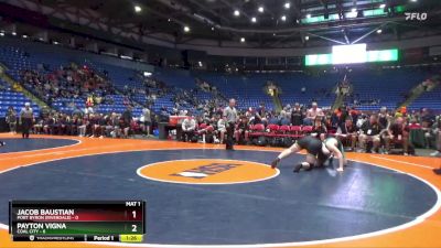 285 lbs Quarterfinals (8 Team) - Jacob Baustian, Port Byron (Riverdale) vs Payton Vigna, Coal City