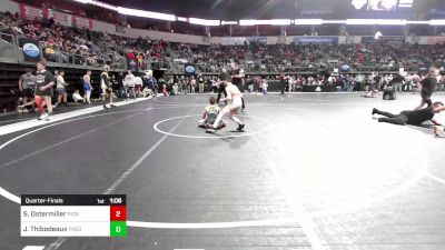 100 lbs Quarterfinal - Shane Ostermiller, Pioneer Grappling Academy vs Justin Carson Thibodeaux, Predator Wrestling