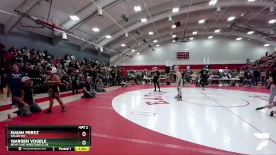 109-121 lbs Round 1 - Warren Vogele, Bear Cave Wrestling Club vs Isaiah Perez, Valley WC