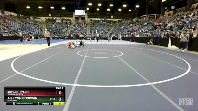 140 lbs Quarterfinal - Ashlynn Goodwin, Goddard vs Jaycee Tyler, Wichita-North