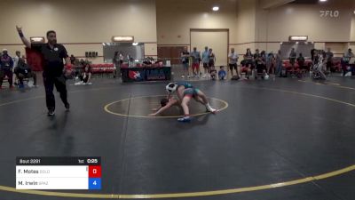 38 kg Cons 16 #1 - Frank Motes, Gold Rush Wrestling vs Mason Irwin, Spazz Wrestling