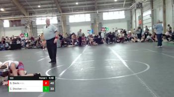 100 lbs Round 7 (8 Team) - Grayson Davis, Aggression Legionaries vs Christian Stocker, East Coast Elite