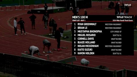 Men's 100m, Prelims 1