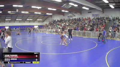 125 lbs Round 3 - Josie Farmer, Redmond High School vs Emma Gregg, Glencoe