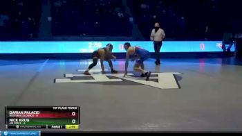 133 lbs Finals (2 Team) - Darian Palacio, Western Colorado vs Nick Krug, Air Force