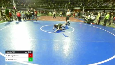 90 lbs Round Of 32 - Ryan McTigue, Pascack Valley vs Nicholas Harris, Iron Horse