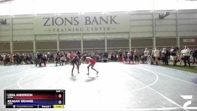 118 lbs Quarterfinal - Lidia Anderson, Utah vs Keagan Grange, Utah