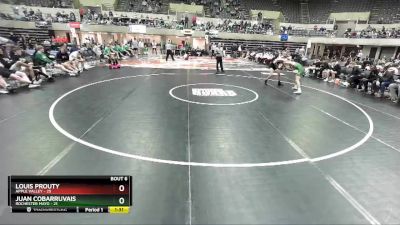 113 lbs Semis & 1st Wrestleback (8 Team) - Juan Cobarruvais, Rochester Mayo vs Louis Prouty, Apple Valley