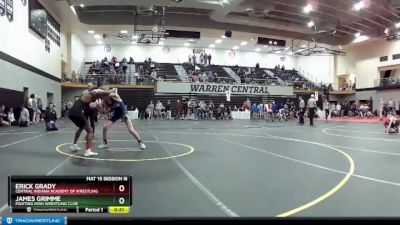 152 lbs Cons. Round 2 - James Grimme, Fighting Irish Wrestling Club vs Erick Grady, Central Indiana Academy Of Wrestling