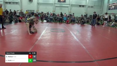 140 lbs Semifinal - Carter Katus, Phoenix W.C. vs Logan Irvin, Dayton Bandits - Black