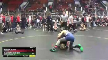 110 lbs Finals (8 Team) - Caiden Hodge, Davison vs Xander Courneya, Brighton Black