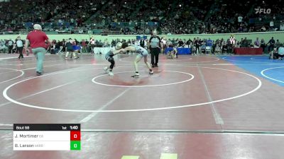 118 lbs Round Of 64 - Jackson Mortimer, Carl Albert vs Brady Larson, Harrah