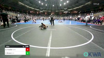 43 lbs Round Of 16 - Owden Fowler, Scrap Yard Training vs Isaiah Brown, Elgin Wrestling
