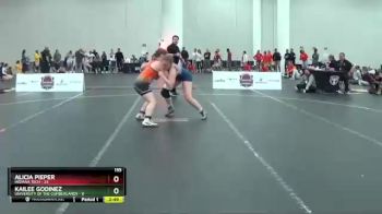 155 lbs Placement Matches (16 Team) - Kailee Godinez, University Of The Cumberlands vs Alicia Pieper, Indiana Tech
