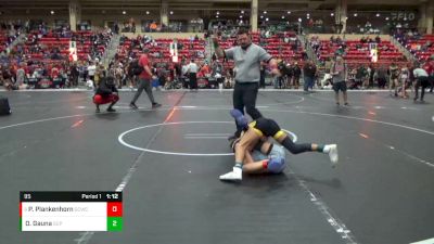 95 lbs Semifinal - Pace Plankenhorn, Garden City Wrestling Club vs Oscar Gauna, South Central Punishers