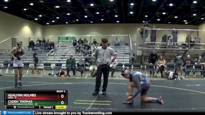 150 lbs Round 1 (6 Team) - Caden Thomas, Untouchables-Olympia vs Adalynn Holmes, Ares