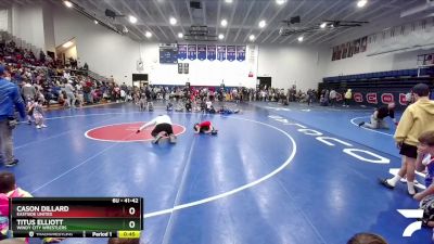 41-42 lbs Round 1 - Cason Dillard, Eastside United vs Titus Elliott, Windy City Wrestlers