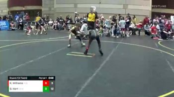 62 lbs Round 2 (4 Team) - Brennan Hart, Team Good. Real Good. vs Khiry Williams, MI Pitbulls