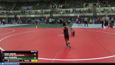 45 lbs Cons. Round 2 - Cole Joecks, NRHEG Panther Youth Wrestling vs Ben Kraemer, Pursuit Wresting Minnesota