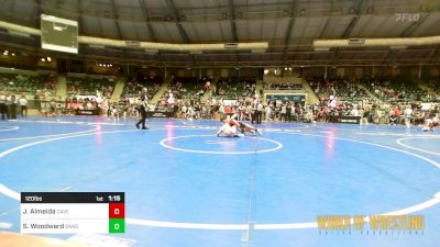 120 lbs Round Of 16 - Julian Almeida, Caveman Wrestling vs Steele Woodward, Sanderson Wrestling Academy