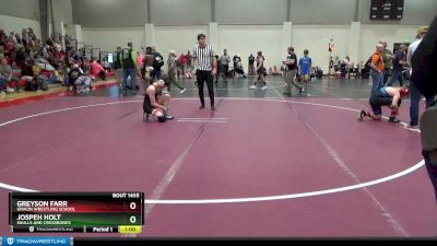 120 lbs Cons. Semi - Jospeh Holt, Skulls And Crossbones vs Greyson Farr, Gracin Wrestling School