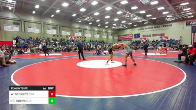 172 lbs Consi Of 16 #2 - William Schwartz, Centennial vs Albert Adams, Clovis East