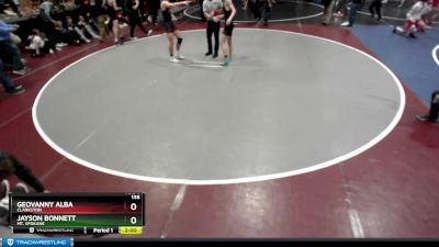 138 lbs Champ. Round 2 - Jayson Bonnett, Mt. Spokane vs Geovanny Alba, Clarkston