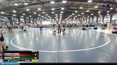 56 lbs Rd# 9- 2:15pm Saturday Final Pool - Bradley Crowe, Minion Green vs Cooper Karber, Oklahoma Outlaws Red