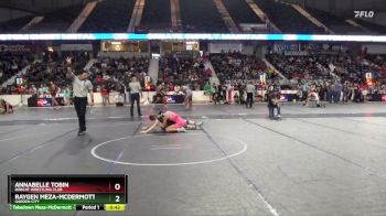 120 lbs Cons. Round 1 - Annabelle Tobin, Bobcat Wrestling Club vs Raygen Meza-McDermott, Garden City