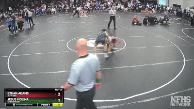 4A 113 lbs Cons. Round 1 - Ethan Adams, Ac Flora vs Jesus Molina, Greenwood