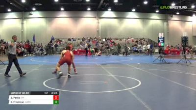 133 lbs Consi of 32 #2 - Brian Peska, Nebraska vs Ryan Friedman, Harvard