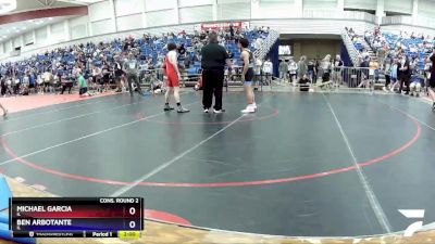 120 lbs Cons. Round 2 - Michael Garcia, IL vs Ben Arbotante, IL