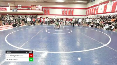 160 lbs Round Of 16 - Charlie Maraganies, Tyngsborough/Dracut vs Colby Cloutier, King Philip