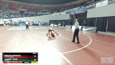 4A-220 lbs Cons. Round 1 - Gabriel Nunn, Molalla vs Indrani Espinoza, Klamath Union