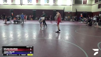 16UB-8 lbs Round 4 - Dylan Colleran, Ubasa Wrestling Academy vs Owen Miller, Indee Mat Club