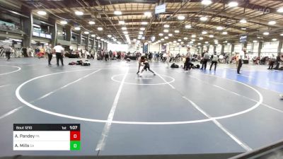 90 lbs Final - Arav Pandey, PA vs Ariah Mills, GA