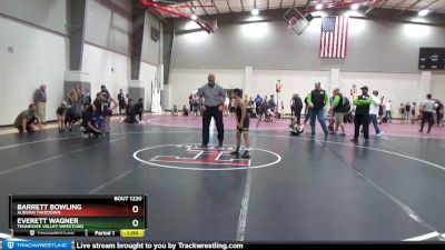 85 lbs Semifinal - Everett Wagner, Tennessee Valley Wrestling vs Barrett Bowling, Auburn Takedown