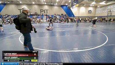 52 lbs Semifinal - McCoy Knight, Wasatch Wrestling Club vs Layton West, Green River Grapplers Wrestling Club